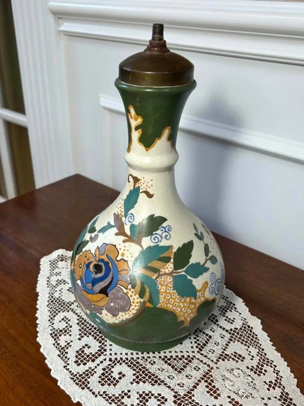 Vintage 1920s Dutch Art Pottery Lamp Base - Arnhemsche Fayence
